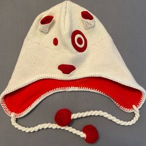 Target Bullseye Dog hat and mittens
